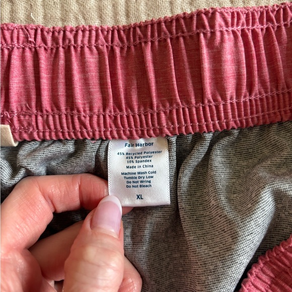 NWOT Fair Harbor Men’s The One Short  Red Shorts - Picture 1 of 7
